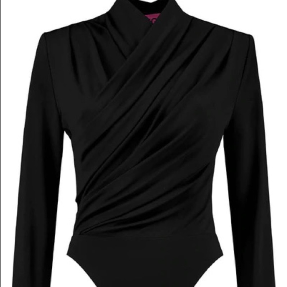 Gauge81 Samara Black Wrap Bodysuit size medium NWT